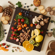 American Dark Walnut Cutting Board Wood Large Square 14x14 inch, Linseed Oil Bee&Carnauba Wax Finish - Wooden Cutting Boards for Kitchen - End Grain Cutting Board - Butcher Block Cutting Board - Housewarming Gifts